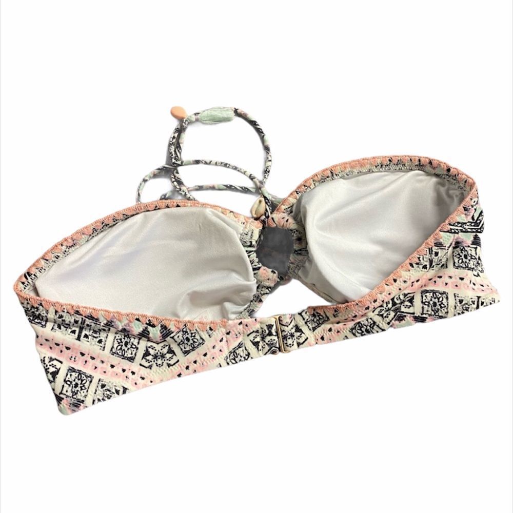 ✨VS Pink Green Aztec Shell Bikini Top✨ - Picture 3 of 8